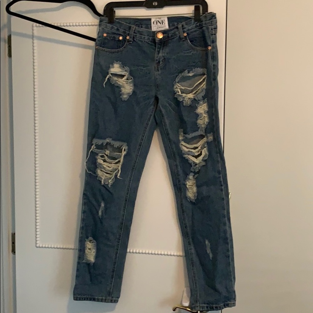 Boy friend jeans